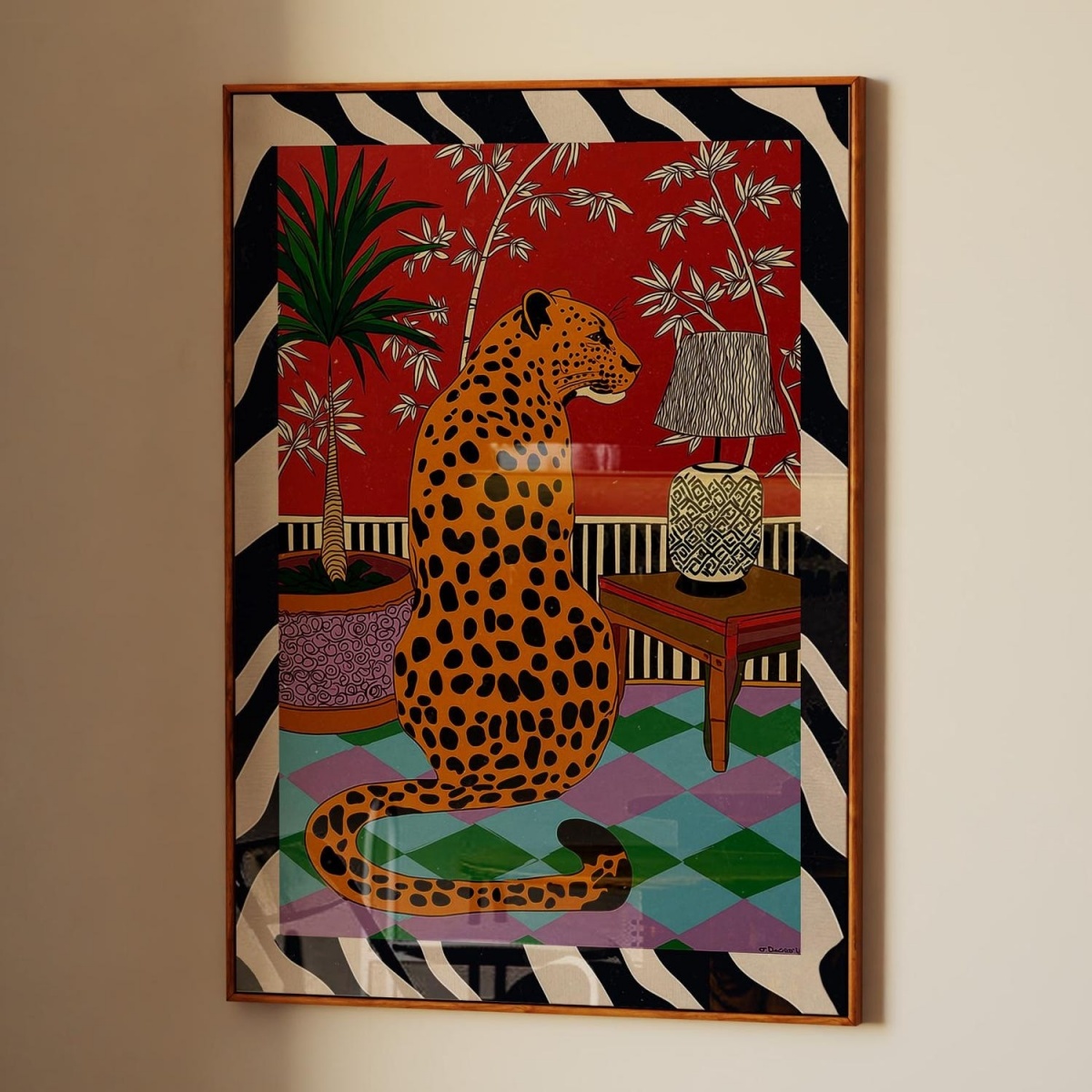 Star Map Poster - Poster Cetakan Kanvas Dopamine Leopard Poster