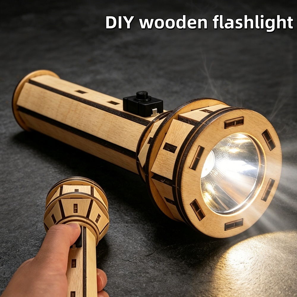Kit Puzzle Senter Kayu DIY STE - Science Project Kit ulasan dan harga