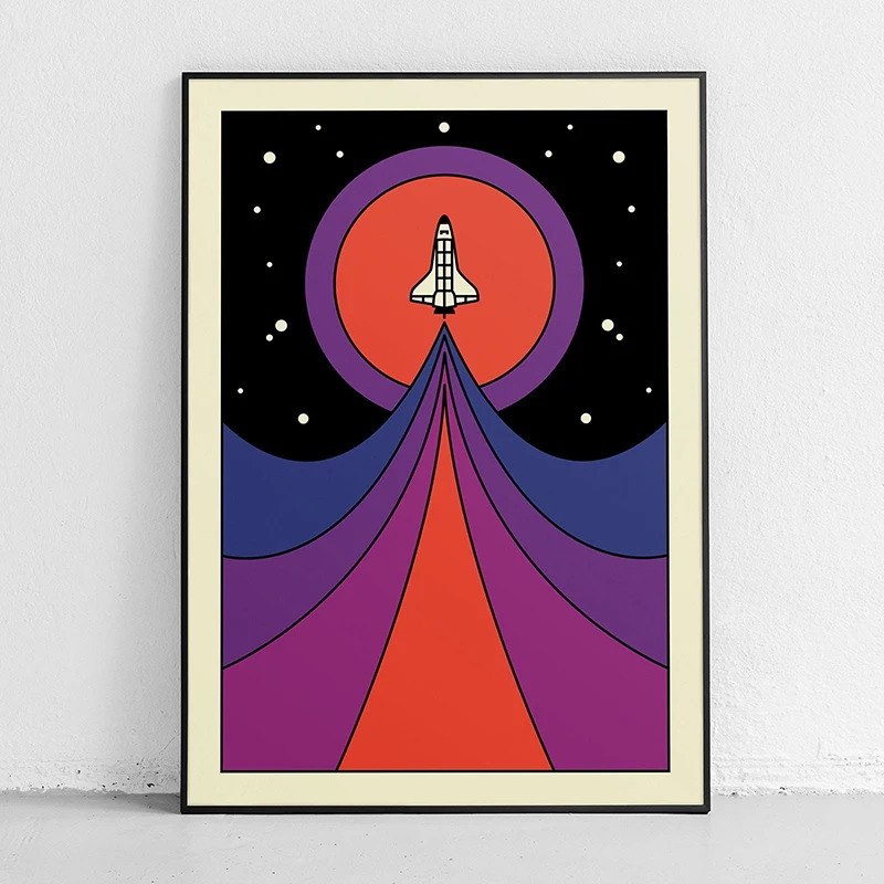 Poster Minimalis Sputnik Pesaw - Star Map Poster ulasan dan harga