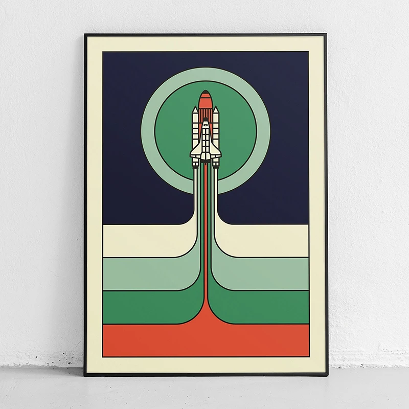 Poster Minimalis Sputnik Pesaw - Star Map Poster ulasan dan harga