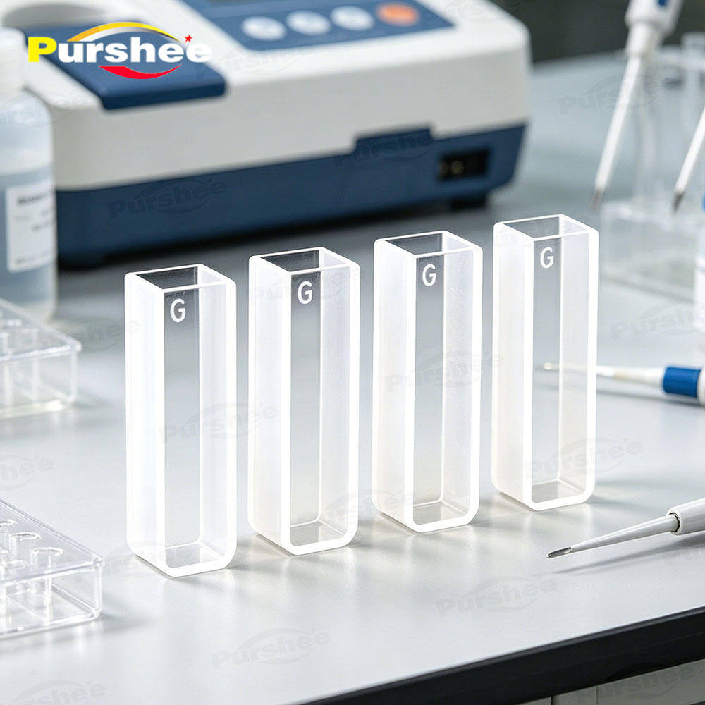 4 buah sel kuvet kaca dengan b - Science Kit ulasan dan harga